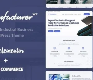 Manufacturer – Factory and Industrial WordPress Theme