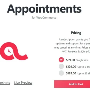 BookingWP WooCommerce Appointments