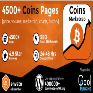 Coins MarketCap – WordPress Cryptocurrency Plugin
