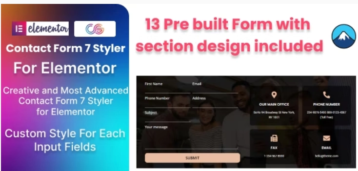 Contact Form 7 Styler Addon For Elementor
