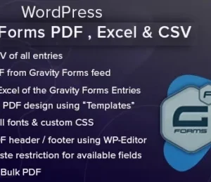 Gravity Forms PDF, Excel & CSV